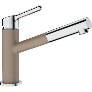 Baterie bucatarie Franke Orbit cu pipa extractibila  crom-oyster imagine