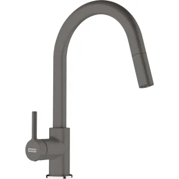 Baterie bucatarie Franke Smart Lina J cu dus extractibil  Stone Grey imagine