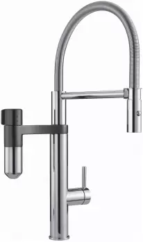 Baterie bucatarie Franke Vital Semi-Pro pipa flexibila cu 2 jeturi filtru integrat Crom/Gun Metal imagine