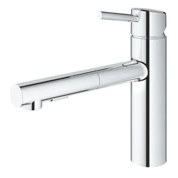 Baterie bucatarie Grohe Concetto cu dus dual spray extractibil  crom imagine