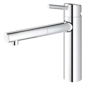 Baterie bucatarie Grohe Concetto cu dus extractibil crom imagine