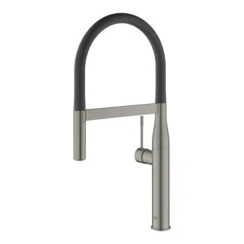Baterie bucatarie Grohe Essence cu pipa flexibila ProfiSpray  brushed hard graphite imagine