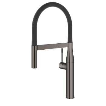 Baterie bucatarie Grohe Essence cu pipa flexibila ProfiSpray hard graphite imagine