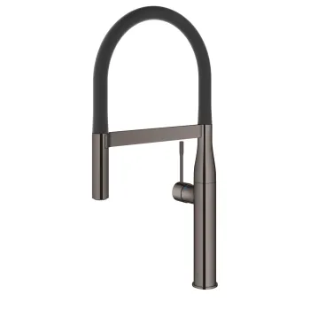 Baterie bucatarie Grohe Essence cu pipa flexibila ProfiSpray  hard graphite imagine