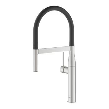 Baterie bucatarie Grohe Essence cu pipa flexibila ProfiSpray supersteel imagine
