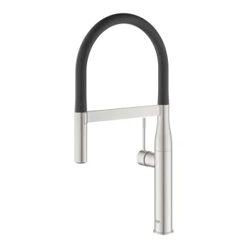 Baterie bucatarie Grohe Essence cu pipa flexibila ProfiSpray  supersteel imagine