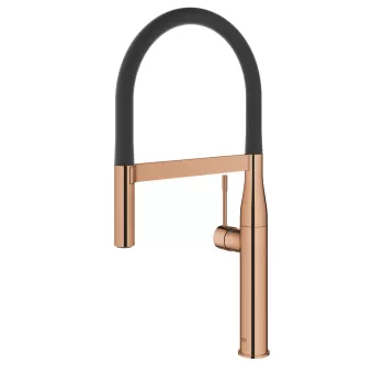 Baterie bucatarie Grohe Essence cu pipa flexibila ProfiSpray warm sunset imagine