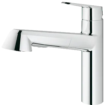 Baterie bucatarie Grohe Eurodisc Cosmopolitan  dus extractibil cu doua tipuri de jet  crom imagine