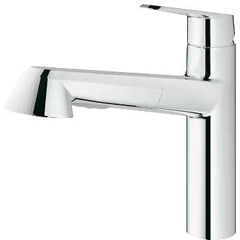 Baterie bucatarie Grohe Eurodisc Cosmopolitan dus extractibil cu doua tipuri de jet crom imagine