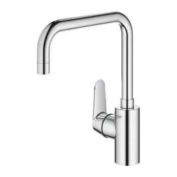 Baterie bucatarie Grohe Eurodisc Cosmopolitan pipa U crom imagine
