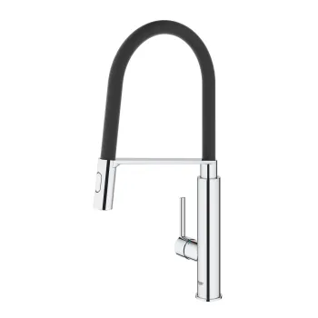 Baterie bucatarie Grohe Feel cu pipa flexibila  ProfiSpray  crom imagine