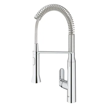 Baterie bucatarie Grohe K7 cu pipa flexibila  crom imagine