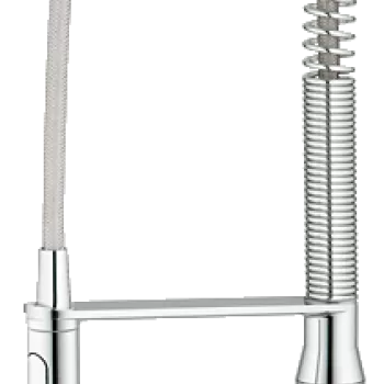 Baterie bucatarie Grohe K7 cu pipa flexibila Profi Spray crom imagine