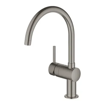 Baterie bucatarie Grohe Minta cu pipa C  brushed hard graphite imagine