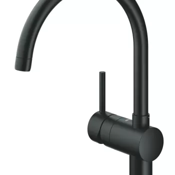 Baterie bucatarie Grohe Minta cu pipa C velvet black imagine