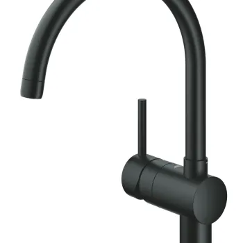 Baterie bucatarie Grohe Minta cu pipa C  velvet black imagine