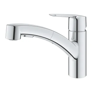 Baterie bucatarie Grohe Start cu dus extractibil dual spray  crom imagine