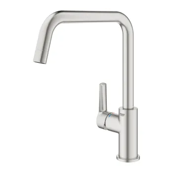 Baterie bucatarie Grohe Start cu pipa U  supersteel imagine