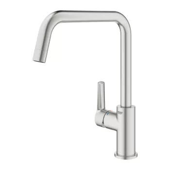 Baterie bucatarie Grohe Start cu pipa U supersteel imagine