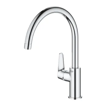 Baterie bucatarie Grohe Start Curve cu pipa C  crom imagine