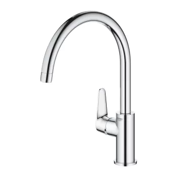 Baterie bucatarie Grohe Start Curve cu pipa C crom imagine