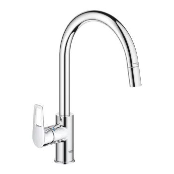 Baterie bucatarie Grohe StartLoop cu dus extractibil crom imagine