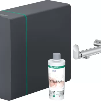 Baterie bucatarie Hansgrohe Aqittura M91 cu sistem de filtrare SodaSystem 240 crom imagine