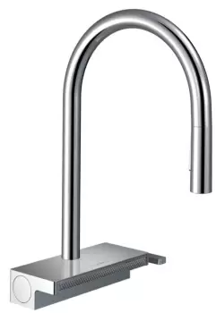 Baterie bucatarie Hansgrohe Aquno Select M81 170 dus extractibil doua tipuri de jet sBox si strecuratoare multifunctionala imagine