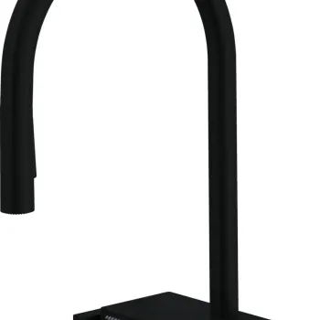 Baterie bucatarie Hansgrohe Aquno Select M81 170 dus extractibil doua tipuri de jet sBox si strecuratoare multifunctionala negru mat imagine