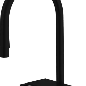 Baterie bucatarie Hansgrohe Aquno Select M81 170 dus extractibil doua tipuri de jet sBox si strecuratoare multifunctionala negru mat imagine