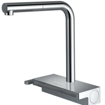 Baterie bucatarie Hansgrohe Aquno Select M81 250 dus extractibil doua tipuri de jet sBox si strecuratoare multifunctionala imagine