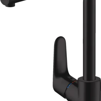 Baterie bucatarie Hansgrohe Focus 280 negru mat imagine