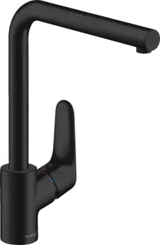 Baterie bucatarie Hansgrohe Focus 280 negru mat imagine