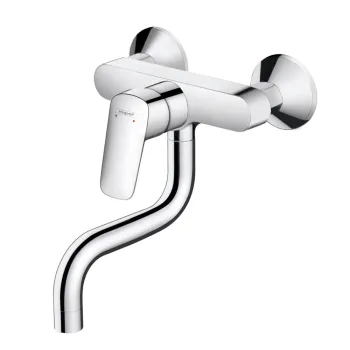 Baterie bucatarie Hansgrohe Logis cu montaj pe perete imagine