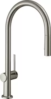 Baterie bucatarie Hansgrohe Talis M54 210 dus extractibil cu 2 tipuri de jet finisaj inox optic imagine
