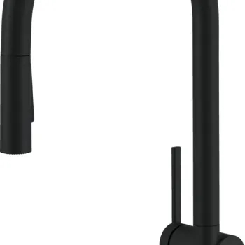 Baterie bucatarie Hansgrohe Talis M54 210 dus extractibil cu 2 tipuri de jet negru mat imagine