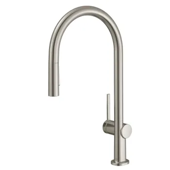 Baterie bucatarie Hansgrohe Talis M54 210 dus extractibil doua tipuri de jet si sBox finisaj inox imagine