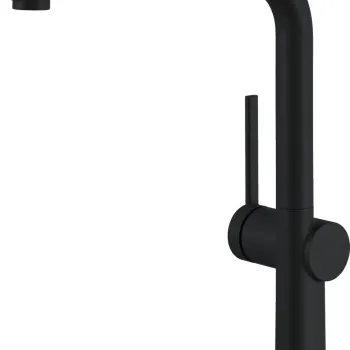 Baterie bucatarie Hansgrohe Talis M54 270 cu pipa extractibila negru mat imagine