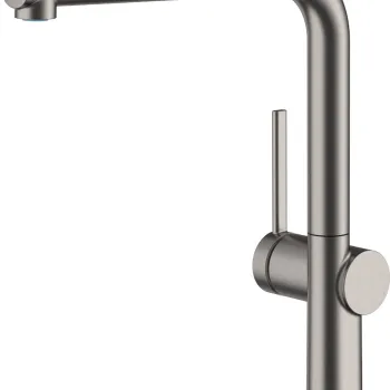 Baterie bucatarie Hansgrohe Talis M54 270 cu pipa extractibila negru periat imagine