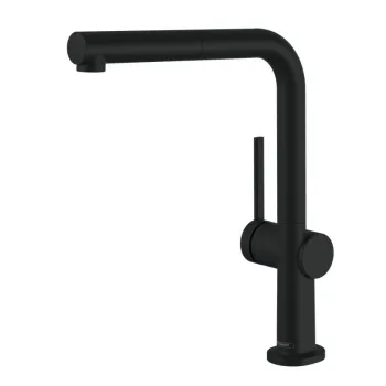 Baterie bucatarie Hansgrohe Talis M54 270 negru mat dus extractibil si sBox imagine