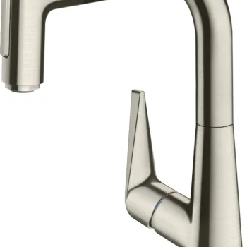 Baterie bucatarie Hansgrohe Talis Select M51220 dus extractibil cu 2 tipuri de jet si Sbox finisaj inox imagine