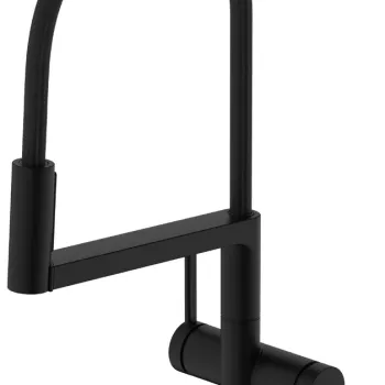 Baterie bucatarie Hansgrohe Talis Select M54 PowderSpray 3jet  Semi-Pro  negru mat imagine