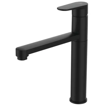 Baterie bucatarie Ideal Standard Cerafine O cu pipa tubulara inalta negru mat EXPUS imagine