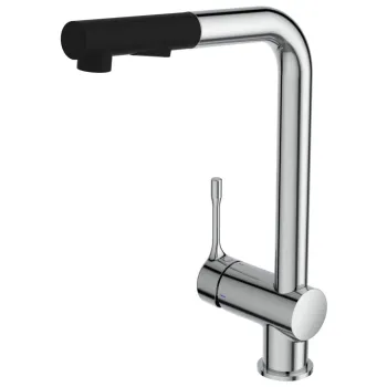 Baterie bucatarie Ideal Standard Ceralook BlueStart cu dus extractibil Silver Storm EXPUS imagine