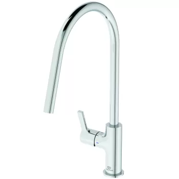 Baterie bucatarie Ideal Standard Gusto 226mm pipa tubulara R rotativa crom imagine