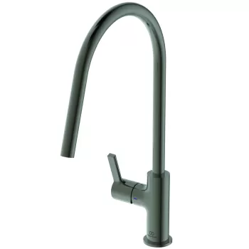 Baterie bucatarie Ideal Standard Gusto 226mm pipa tubulara R rotativa magnetic grey imagine