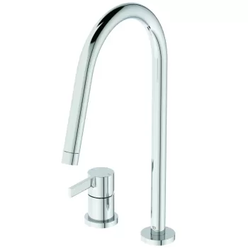 Baterie bucatarie Ideal Standard Gusto din 2 elemente 218mm pipa R rotativa crom imagine