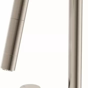 Baterie bucatarie Ideal Standard Gusto Round din 2 elemente 242mm dus extractibil pipa R rotativa silver storm imagine