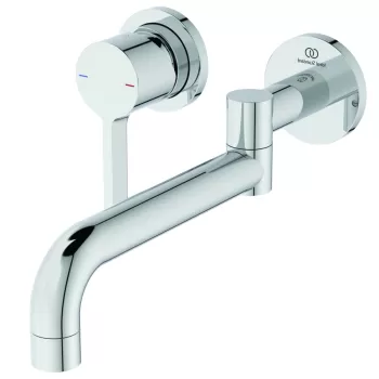 Baterie bucatarie Ideal Standard Gusto Square de perete pipa rotativa necesita corp ingropat crom imagine