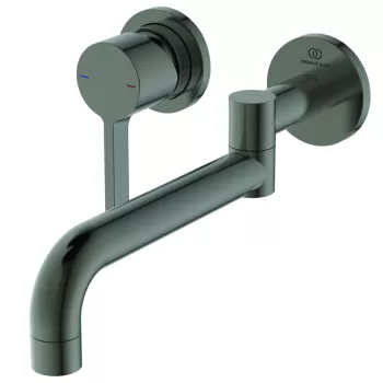 Baterie bucatarie Ideal Standard Gusto Square de perete pipa rotativa necesita corp ingropat magnetic grey imagine